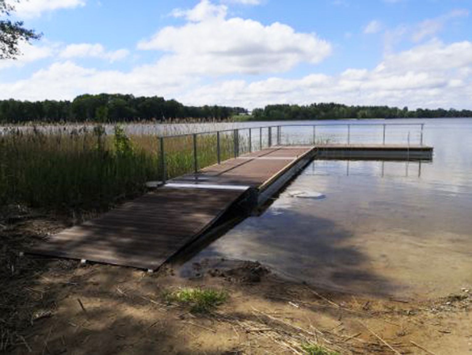 Giby budowa plaży gminnej i drogi dojazdowej zakończona foto