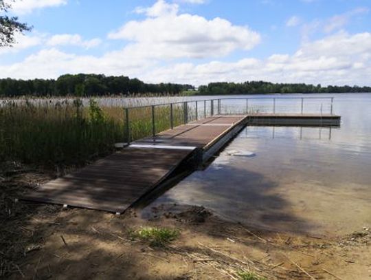 Giby: budowa plaży gminnej i drogi dojazdowej zakończona (foto)