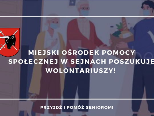 Sejny: potrzebni wolontariusze do pomocy seniorom