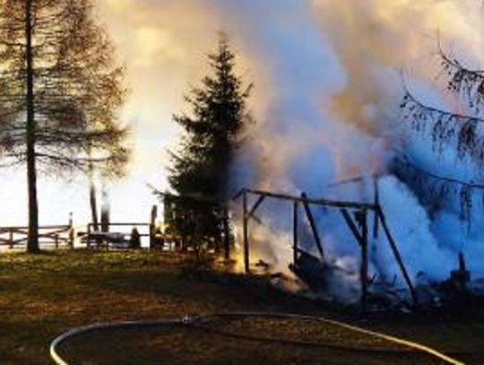 W Oszkiniach w Ośrodku Silaine spalił się bar i sauna