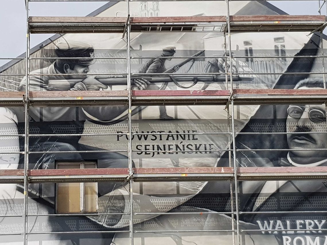 Powstanie Sejneńskie na muralu w Suwałkach